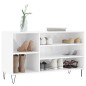 vidaXL Schuhregal Hochglanz-Weiß 102x36x60 cm Holzwerkstoff vidaXL Schuhregal Hochglanz-Weiß 102x36x60 cm Holzwerkstoff