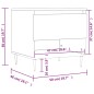 vidaXL Couchtisch Weiß 50x46x50 cm Holzwerkstoff vidaXL Couchtisch Weiß 50x46x50 cm Holzwerkstoff