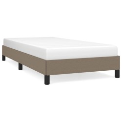 vidaXL Bettgestell Taupe 100x200 cm Stoff
