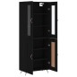Highboard Schwarz 69,5x34x180 cm Holzwerkstoff Highboard Schwarz 69,5x34x180 cm Holzwerkstoff