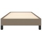 vidaXL Bettgestell Taupe 100x200 cm Stoff vidaXL Bettgestell Taupe 100x200 cm Stoff