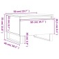 vidaXL Couchtisch Schwarz 50x46x35 cm Holzwerkstoff vidaXL Couchtisch Schwarz 50x46x35 cm Holzwerkstoff