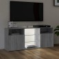 vidaXL TV-Schrank mit LED-Leuchten Grau Sonoma 120x30x50 cm vidaXL TV-Schrank mit LED-Leuchten Grau Sonoma 120x30x50 cm