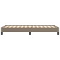 vidaXL Bettgestell Taupe 100x200 cm Stoff vidaXL Bettgestell Taupe 100x200 cm Stoff