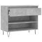 vidaXL Schuhregal Betongrau 70x36x60 cm Holzwerkstoff vidaXL Schuhregal Betongrau 70x36x60 cm Holzwerkstoff