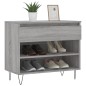 vidaXL Schuhregal Grau Sonoma 70x36x60 cm Holzwerkstoff vidaXL Schuhregal Grau Sonoma 70x36x60 cm Holzwerkstoff