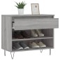 vidaXL Schuhregal Grau Sonoma 70x36x60 cm Holzwerkstoff vidaXL Schuhregal Grau Sonoma 70x36x60 cm Holzwerkstoff