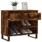 vidaXL Schuhregal Räuchereiche 70x36x60 cm Holzwerkstoff vidaXL Schuhregal Räuchereiche 70x36x60 cm Holzwerkstoff