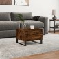 vidaXL Couchtisch Räuchereiche 50x46x35 cm Holzwerkstoff vidaXL Couchtisch Räuchereiche 50x46x35 cm Holzwerkstoff