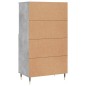vidaXL Highboard Betongrau 60x36x110 cm Holzwerkstoff vidaXL Highboard Betongrau 60x36x110 cm Holzwerkstoff