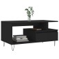 vidaXL Couchtisch Schwarz 90x49x45 cm Holzwerkstoff vidaXL Couchtisch Schwarz 90x49x45 cm Holzwerkstoff