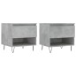 vidaXL Couchtische 2 Stk. Betongrau 50x46x50 cm Holzwerkstoff vidaXL Couchtische 2 Stk. Betongrau 50x46x50 cm Holzwerkstoff