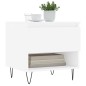 vidaXL Couchtisch Weiß 50x46x50 cm Holzwerkstoff vidaXL Couchtisch Weiß 50x46x50 cm Holzwerkstoff