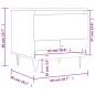 vidaXL Couchtisch Grau Sonoma 50x46x50 cm Holzwerkstoff vidaXL Couchtisch Grau Sonoma 50x46x50 cm Holzwerkstoff