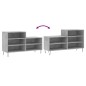 vidaXL Schuhregal Betongrau 102x36x60 cm Holzwerkstoff vidaXL Schuhregal Betongrau 102x36x60 cm Holzwerkstoff