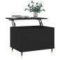 vidaXL Couchtisch Schwarz 60x44,5x45 cm Holzwerkstoff vidaXL Couchtisch Schwarz 60x44,5x45 cm Holzwerkstoff