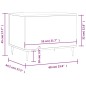 vidaXL Couchtisch Schwarz 60x44,5x45 cm Holzwerkstoff vidaXL Couchtisch Schwarz 60x44,5x45 cm Holzwerkstoff