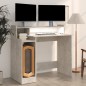 vidaXL Schreibtisch mit LEDs Betongrau 97x45x90 cm Holzwerkstoff vidaXL Schreibtisch mit LEDs Betongrau 97x45x90 cm Holzwerkstoff