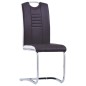 vidaXL Freischwinger 4 Stk. Braun Kunstleder vidaXL Freischwinger 4 Stk. Braun Kunstleder