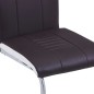 vidaXL Freischwinger 4 Stk. Braun Kunstleder vidaXL Freischwinger 4 Stk. Braun Kunstleder