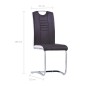 vidaXL Freischwinger 4 Stk. Braun Kunstleder vidaXL Freischwinger 4 Stk. Braun Kunstleder