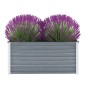vidaXL Garten-Hochbeet Verzinkter Stahl 100x40x45 cm Grau vidaXL Garten-Hochbeet Verzinkter Stahl 100x40x45 cm Grau