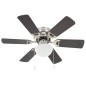 vidaXL Dekorativer Deckenventilator mit Leuchtmittel 82 cm Dunkelbraun vidaXL Dekorativer Deckenventilator mit Leuchtmittel 82 cm Dunkelbraun