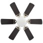 vidaXL Dekorativer Deckenventilator mit Leuchtmittel 82 cm Dunkelbraun vidaXL Dekorativer Deckenventilator mit Leuchtmittel 82 cm Dunkelbraun