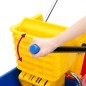 vidaXL Reinigungswagen mit Eimern und Presse PP & Verchromter Stahl vidaXL Reinigungswagen mit Eimern und Presse PP & Verchromter Stahl