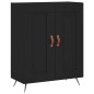Highboard Schwarz 69,5x34x180 cm Holzwerkstoff Highboard Schwarz 69,5x34x180 cm Holzwerkstoff