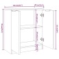 vidaXL Sideboard Grau Sonoma 60x30x70 cm Holzwerkstoff vidaXL Sideboard Grau Sonoma 60x30x70 cm Holzwerkstoff