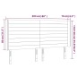 vidaXL LED Kopfteil Creme 203x16x118/128 cm Stoff vidaXL LED Kopfteil Creme 203x16x118/128 cm Stoff