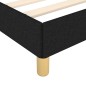 vidaXL Bettgestell mit Kopfteil Schwarz 90x200 cm Stoff vidaXL Bettgestell mit Kopfteil Schwarz 90x200 cm Stoff