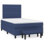 vidaXL Boxspringbett mit Matratze Blau 120x200 cm Stoff vidaXL Boxspringbett mit Matratze Blau 120x200 cm Stoff