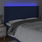 vidaXL LED Kopfteil Blau 203x16x118/128 cm Stoff vidaXL LED Kopfteil Blau 203x16x118/128 cm Stoff