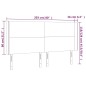 vidaXL LED Kopfteil Blau 203x16x118/128 cm Stoff vidaXL LED Kopfteil Blau 203x16x118/128 cm Stoff