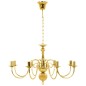 vidaXL Kronleuchter Golden für 8 x E14 Glühbirnen vidaXL Kronleuchter Golden für 8 x E14 Glühbirnen