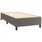 vidaXL Boxspringbett mit Matratze Grau 80x200 cm Kunstleder vidaXL Boxspringbett mit Matratze Grau 80x200 cm Kunstleder