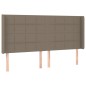vidaXL Boxspringbett mit Matratze & LED Taupe 160x200 cm Stoff vidaXL Boxspringbett mit Matratze & LED Taupe 160x200 cm Stoff
