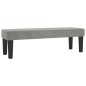 vidaXL Boxspringbett mit Matratze Hellgrau 180x200 cm Samt vidaXL Boxspringbett mit Matratze Hellgrau 180x200 cm Samt
