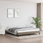 vidaXL Bettgestell Taupe 180x200 cm Stoff vidaXL Bettgestell Taupe 180x200 cm Stoff