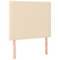 vidaXL Boxspringbett mit Matratze Creme 100x200 cm Stoff vidaXL Boxspringbett mit Matratze Creme 100x200 cm Stoff