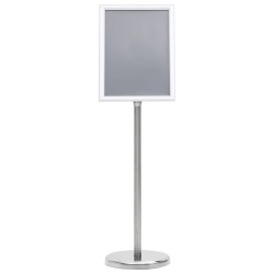 vidaXL A4-Plakatständer Silbern Aluminiumlegierung