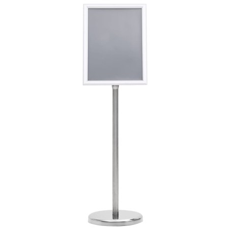vidaXL A4-Plakatständer Silbern Aluminiumlegierung
