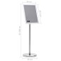 vidaXL A4-Plakatständer Silbern Aluminiumlegierung vidaXL A4-Plakatständer Silbern Aluminiumlegierung