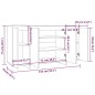 vidaXL Sideboard Braun Eichen-Optik 135x41x75 cm Holzwerkstoff vidaXL Sideboard Braun Eichen-Optik 135x41x75 cm Holzwerkstoff