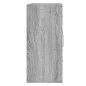 vidaXL Sideboard Grau Sonoma 91x29,5x65 cm Holzwerkstoff