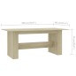 vidaXL Esstisch Sonoma-Eiche 180x90x76 cm Holzwerkstoff vidaXL Esstisch Sonoma-Eiche 180x90x76 cm Holzwerkstoff