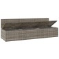 vidaXL Gartensofa 3-Sitzer mit Kissen Grau Poly Rattan vidaXL Gartensofa 3-Sitzer mit Kissen Grau Poly Rattan