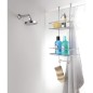 Metaltex Duschregal mit 2 Etagen und Haken Onda Silbern Metaltex Duschregal mit 2 Etagen und Haken Onda Silbern